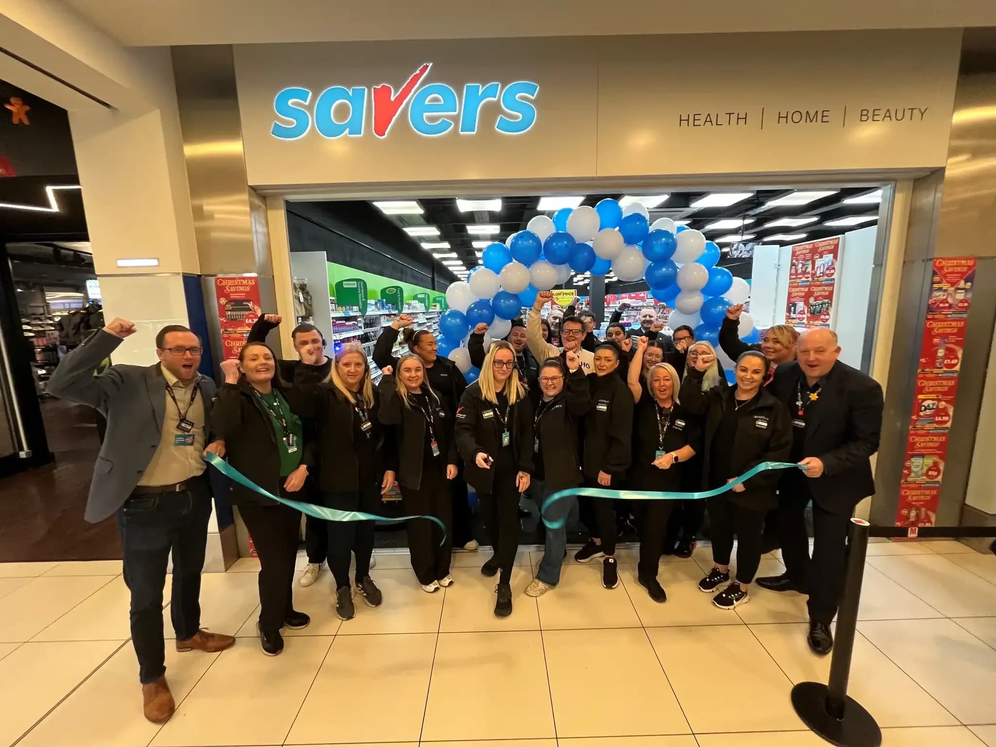 Savers The Mall Blackburn shop interior with ceiling grid and retail layout by Eastledge Interiors