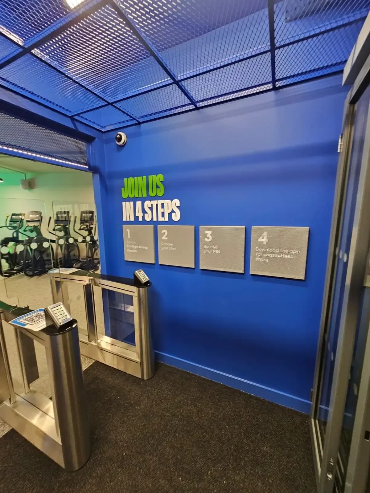Fire-rated casement and acoustic partition lining installed by Eastledge at The Gym Group Hendon in London.