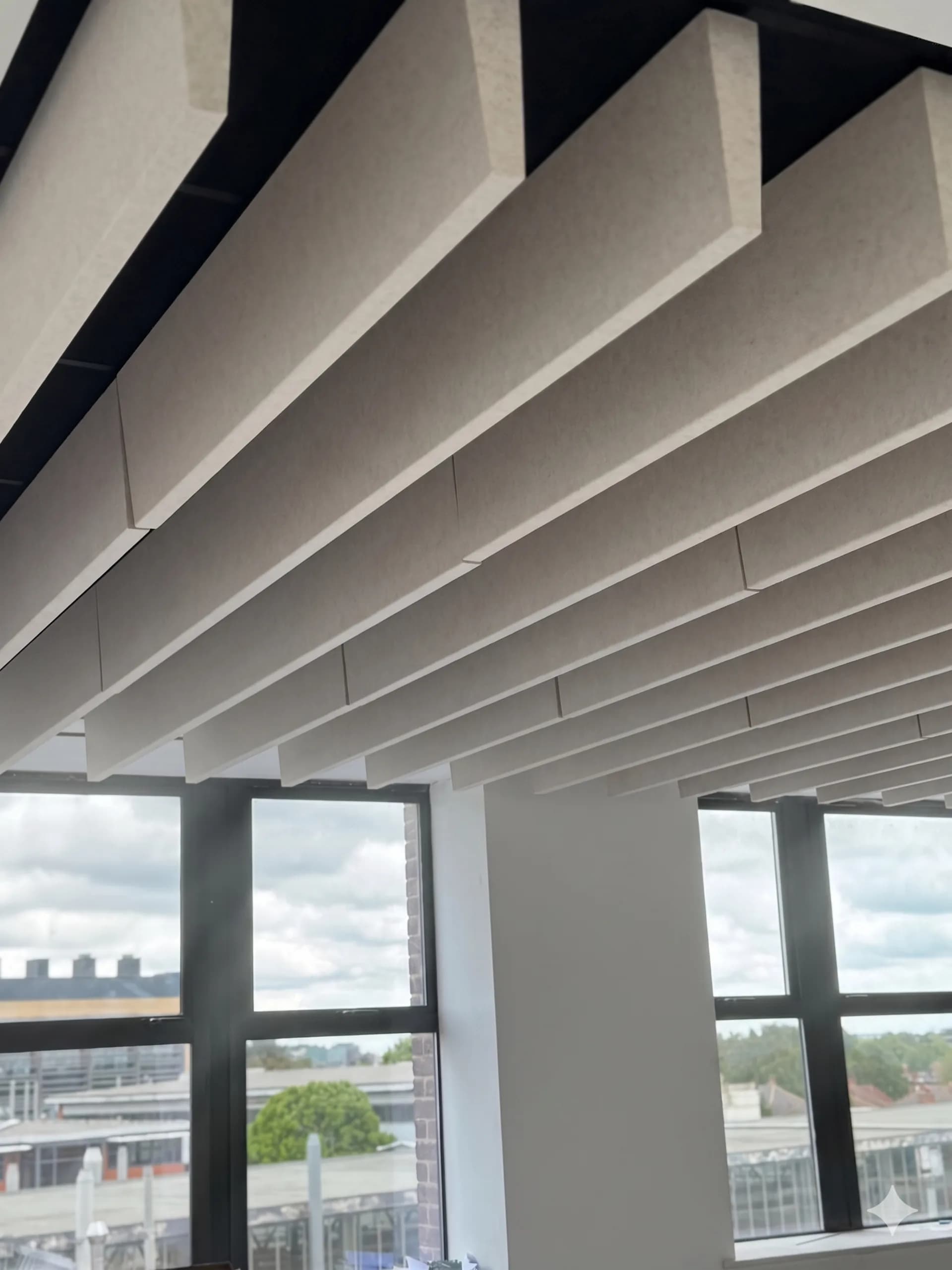 TVS acoustic baffles at University of Nottingham CTC