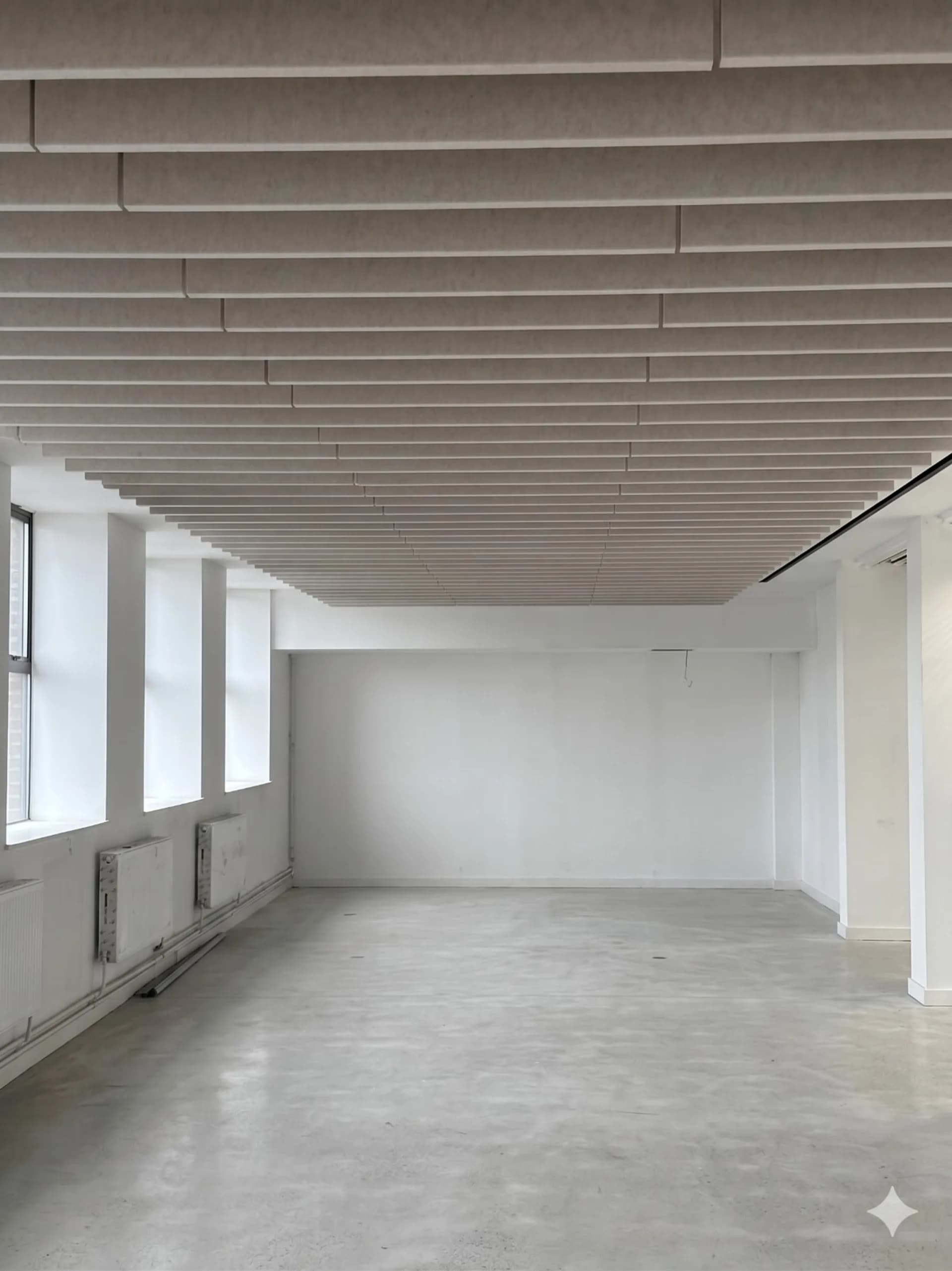 TVS Acoustics felt acoustic baffles installed by Eastledge at the University of Nottingham Clinical Training Centre