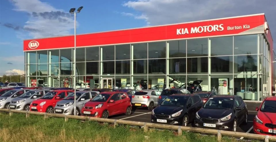 Kia Car Showroom: Zentia Dune Ceilings Across Offices and Showroom case study preview
