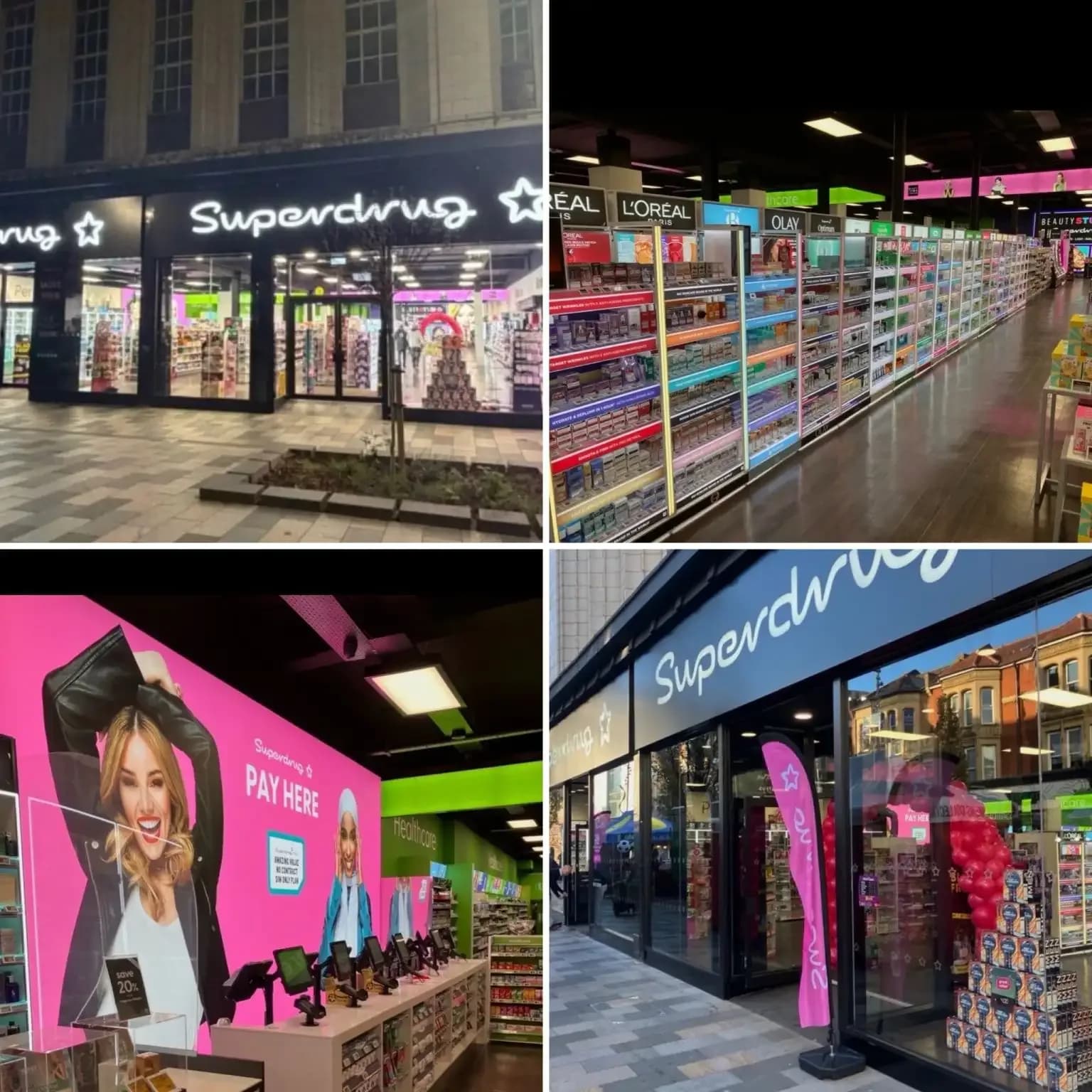 Superdrug, interior fit-out by Eastledge