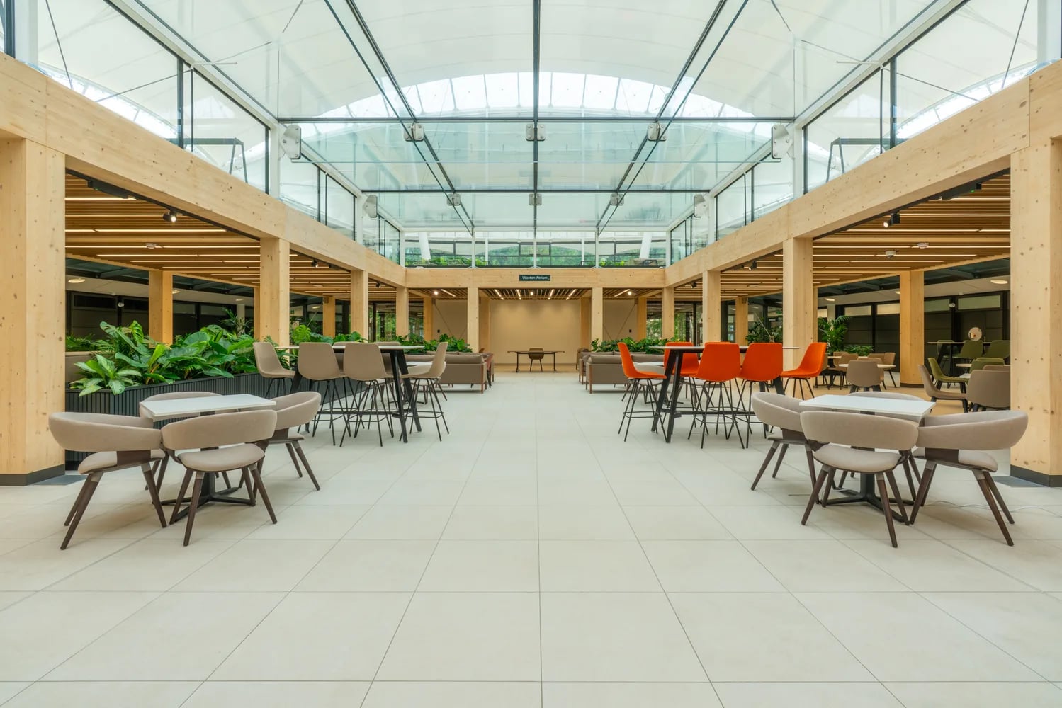University of Nottingham Amenities Building: acoustic ceiling panels case study preview
