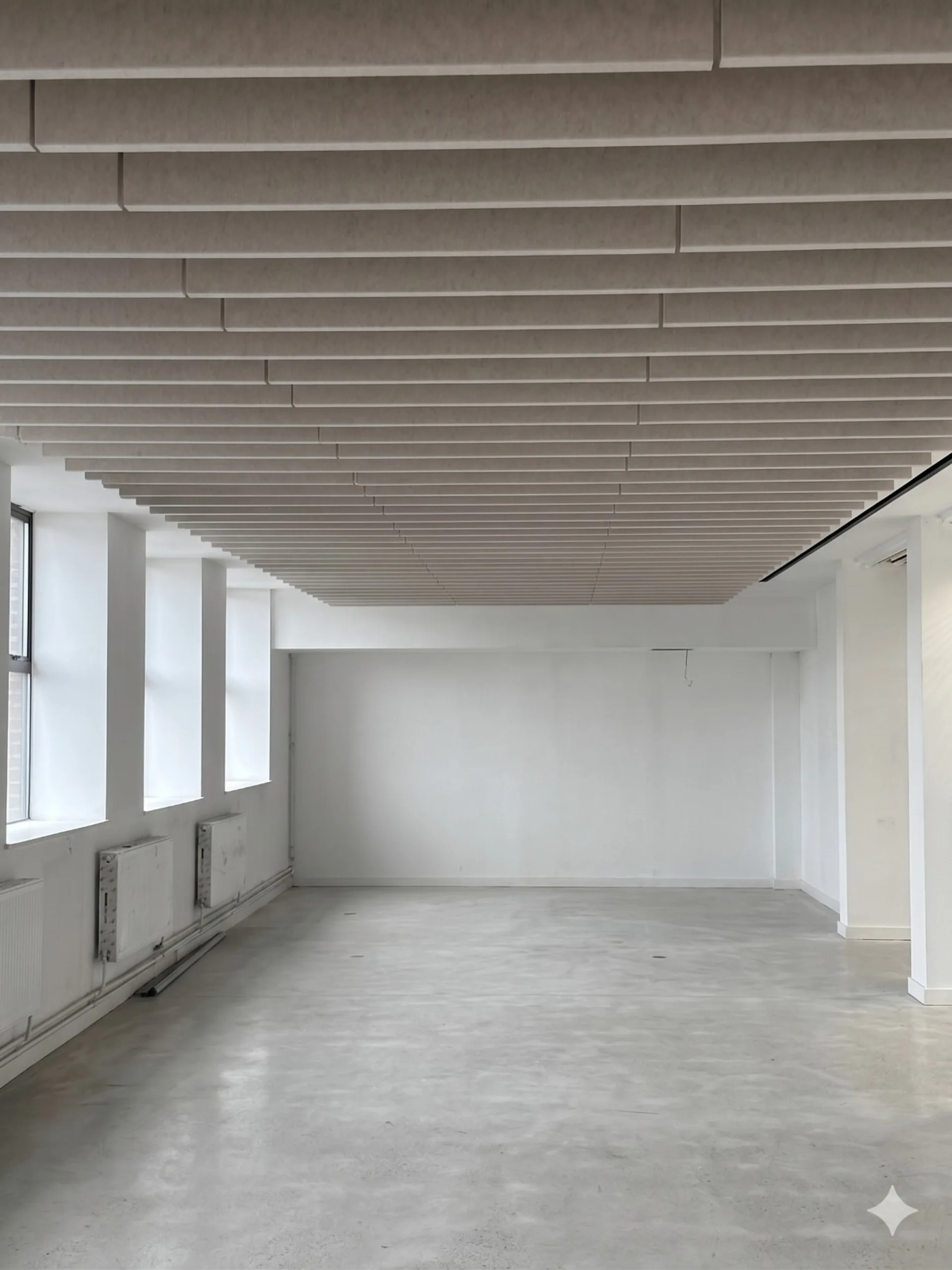 TVS Acoustics felt acoustic baffles installed by Eastledge at the University of Nottingham Clinical Training Centre